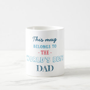 Gift for best dad father coffee mug