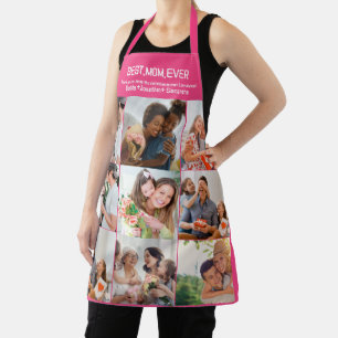 Gift For Best Mum Ever Family Photo Collage Apron
