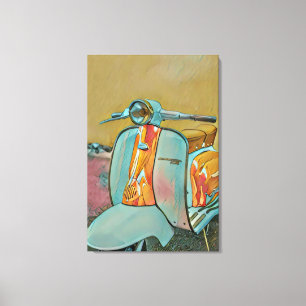 Gift for biker canvas print