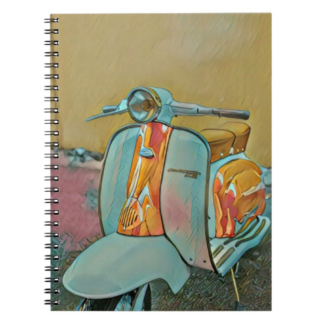 Gift for biker notebook (Front)