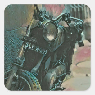 Gift for bikers square sticker