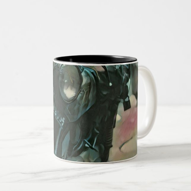 Gift for bikers Two-Tone coffee mug (Front Right)