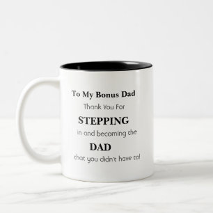 Gift For Bonus Dad - Father's Day Gift Two-Tone Coffee Mug