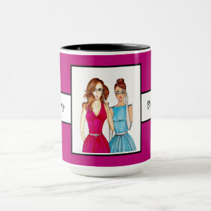 Gift for Bridesmaids Violet Ringer 15oz Mug