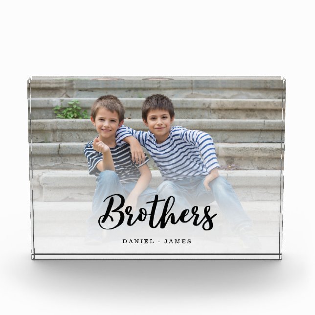 Gift For Brothers Photo Keepsake (Front)
