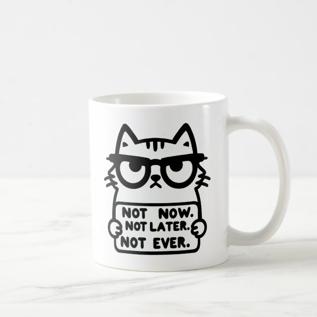 Gift for cat lovers coffee mug (Right)