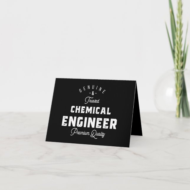 Gift for Chemical Engineer Note Card (Front)