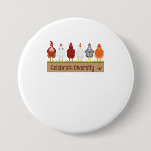 Gift for Chicken Lovers Farm Pet Celebrate 7.5 Cm Round Badge
