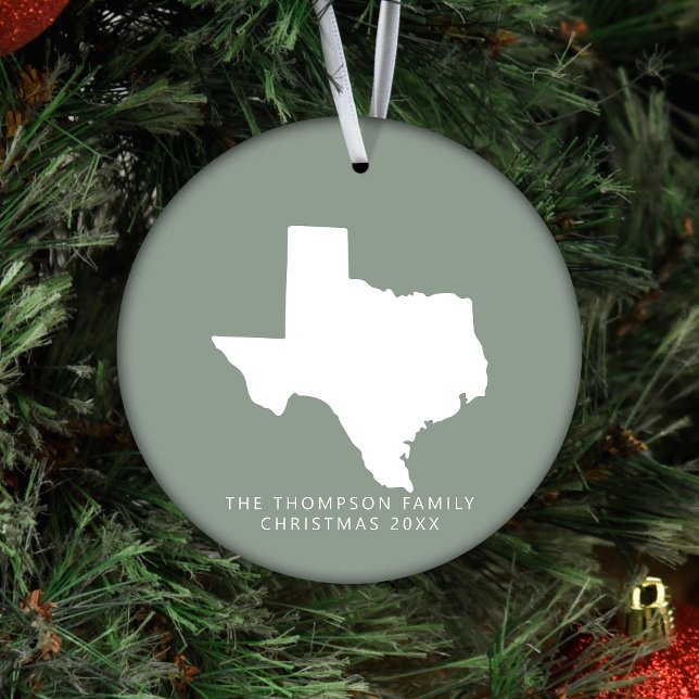Gift For Couples Friends Clients Texas Christmas Ceramic Tree Decoration (Creator Uploaded)