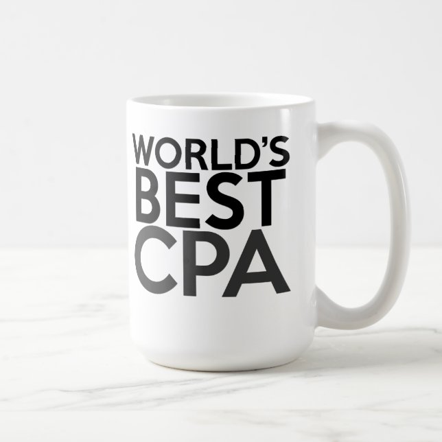 Gift for CPA - World's Best CPA Coffee Mug (Right)