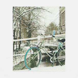 Gift for cycling lover fleece blanket