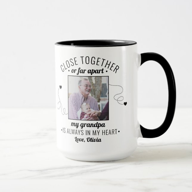 Gift for Dad Grandpa from Kids Photo Mug (Right)