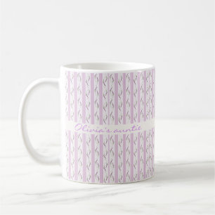 Gift for Dad Lavender Stripes Coffee Mug