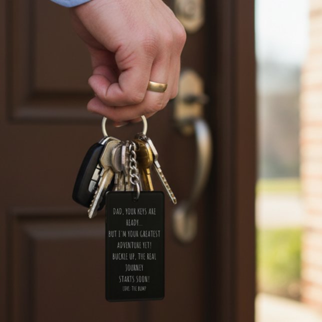Gift for Dad-to-be Note from baby Custom Photo  Key Ring (Creator Uploaded)