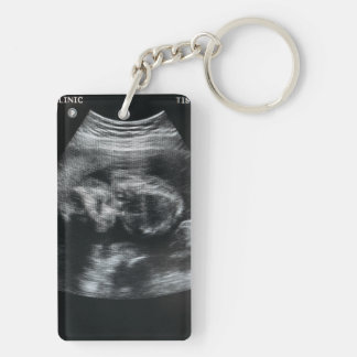Gift for Dad-to-be Note from baby Custom Photo  Key Ring