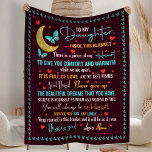 Gift for Daughter, For Birthday Fleece Blanket<br><div class="desc">Gift for Daughter,  For Birthday Anniversaries Mother's Day.
Add a personal touch to the cosiness of this plush fleece blanket. Made to feel incredibly soft to the touch and keep anyone warm on a chilly day,  these blankets come in 3x sizes and cover all your needs.</div>