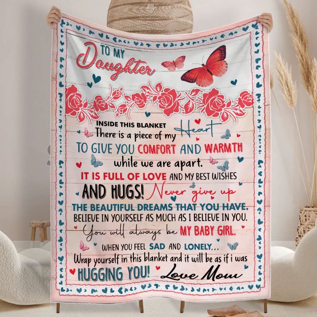  Gift for Daughter, For Birthday Fleece Blanket (Creator Uploaded)