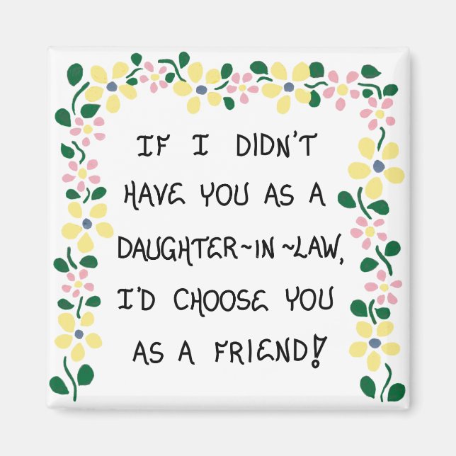 Gift for Daughter-in-Law - Quote Magnet (Front)