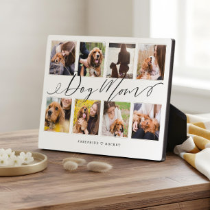 Gift for Dog Mom Family Photo Keepsake Collage Plaque