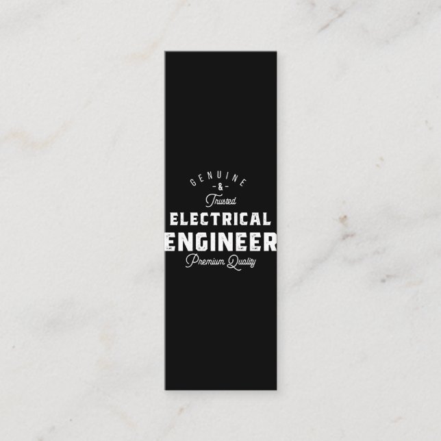 Gift for Electrical Engineer Loyalty Card (Front)