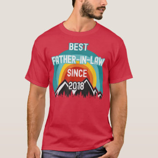 Gift For FatherInLaw, Best FatherInLaw Since 2018  T-Shirt