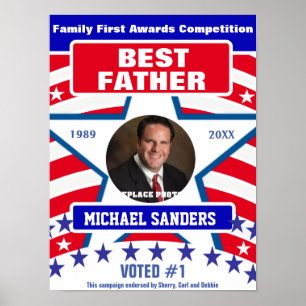 Gift for Fathers Best Father Poster