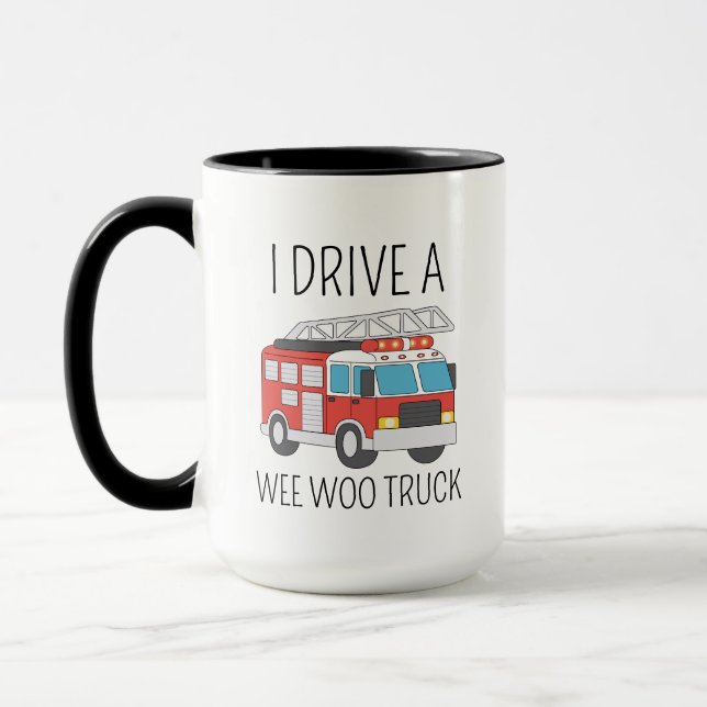 Gift For Firefighter, Fire Engine, Fire Fighter Gi Mug (Left)