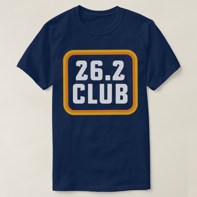 Gift for First Marathon Runner Running 262 Club Ma T-Shirt (Design Front)