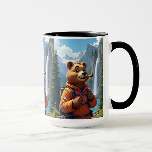 Gift for First Responders, Bear Lovers & Adventure Mug (Right)
