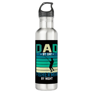 Gift for fishing dad; fish; fisherman; father; 710 ml water bottle