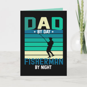 Gift for fishing dad; fish; fisherman; father; card