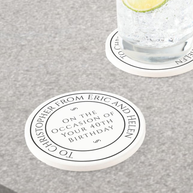 Gift for Friend on his Birthday Coaster (Creator Uploaded)