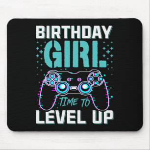 Gift For Girl Time To Level Up Cool Video Game Bda Mouse Mat