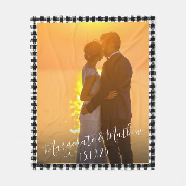Gift For Girlfriend Personalised Photo  Fleece Blanket (Front)