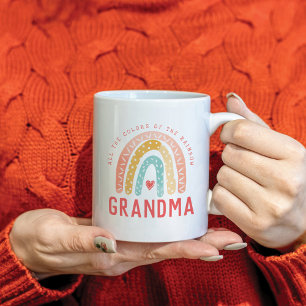 Gift For Grandma   All The Colours of The Rainbow Coffee Mug