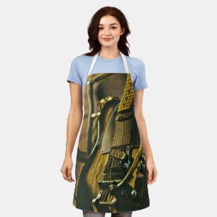 Gift for guitarist boyfriend apron