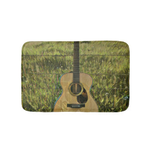 Gift for guitarist boyfriend bath mat