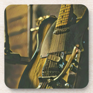 Gift for guitarist boyfriend coaster