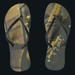 Gift for guitarist boyfriend flip flops<br><div class="desc">This vintage guitar artwork is suitable for guitar players who love playing guitar. it can be given as a gift for a boyfriend,  girlfriend,  or dad on a birthday,  father's day,  or valentine's day. The retro design features cool vintage Gift for guitarist boyfriend</div>