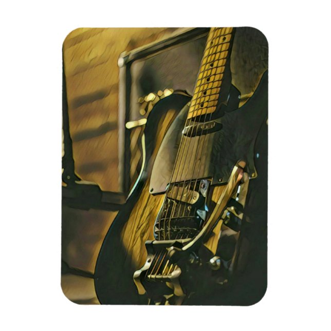 Gift for guitarist boyfriend magnet (Vertical)
