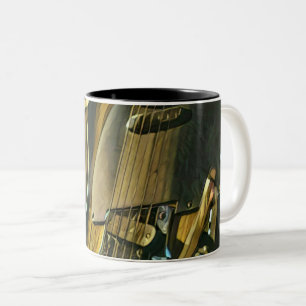 Gift for guitarist boyfriend Two-Tone coffee mug