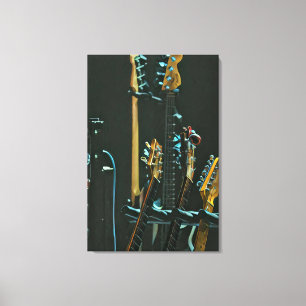 Gift for guitarist friend canvas print