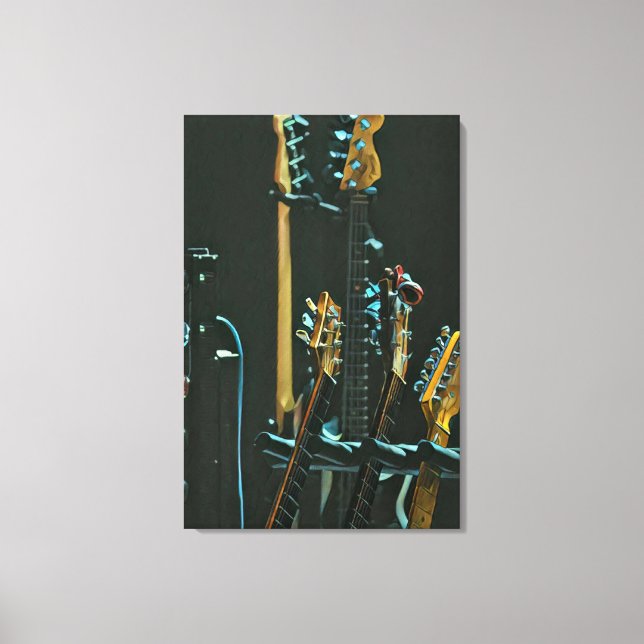Gift for guitarist friend canvas print (Front)