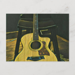 Gift for guitarist friend postcard