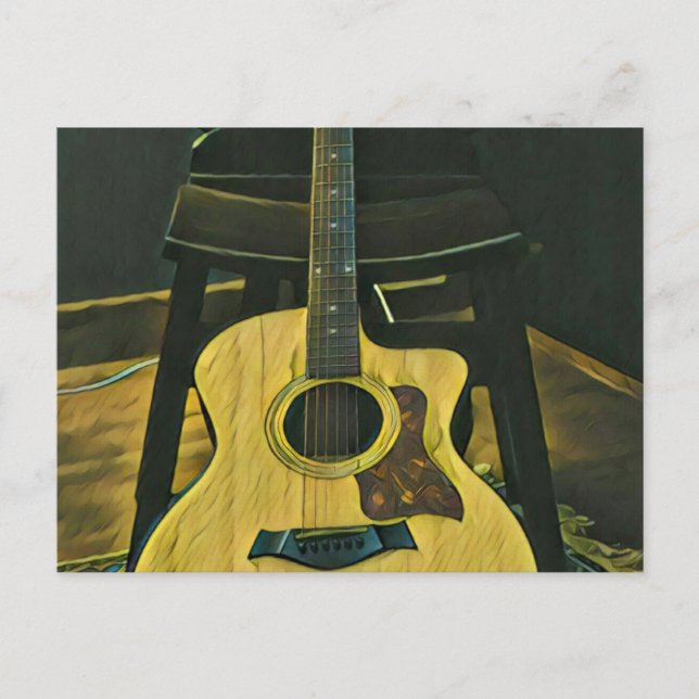 Gift for guitarist friend postcard (Front)