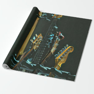 Gift for guitarist friend wrapping paper