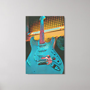 Gift for guitarist husband canvas print