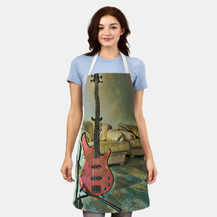 Gift for guitarists apron