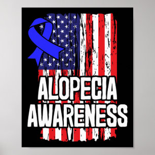 Gift for Hair Loss Patients Spot Baldness Awarenes Poster