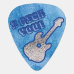 Gift for Him, Music Lovers Cool Blue Personalised Guitar Pick<br><div class="desc">This is the perfect gift for him. Show how much you love him with these cool guitar picks with the message say I pick you! Also a great gift for music lovers and music enthusiasts as well. Perfect for any occasion. Looking for something like a unique and special gift that...</div>